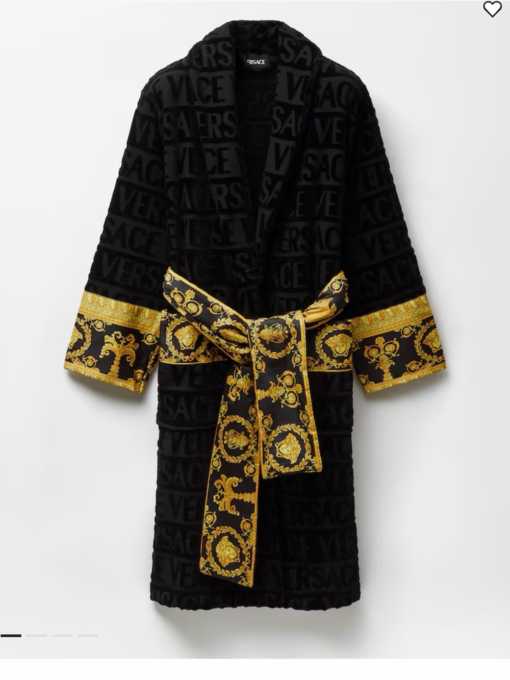 Versace Black & Gold I ❤️ Baroque Robe